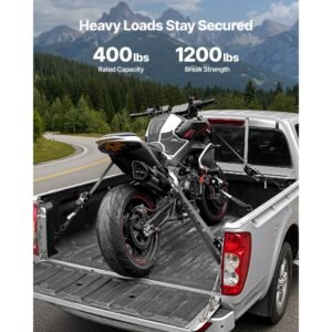 Retractable Ratchet Straps, 1 in x 10 ft, Tie Down Straps with S Hooks, 1200 lbs Break Strength, 4 Soft Loops, Tie Down Ratcheting for Moving, Trailers, Motorcycles, Kayaks, Car Roof, 4 Pack