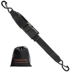 Retractable Ratchet Straps, 2 in x 2 ft Ratchet Tie Down Straps with Security Lock S Hooks, 2 Pack Heavy Duty Ratchet Tie Down Straps with 1500 lbs Break Strength, for Trailers, Vehicles, Boat