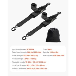 retractable ratchet straps 2 in x 4 ft ratchet tie down straps with security lock s hooks 2 pack heavy duty ratchet tie down straps with 1500 lbs break strength for trailers vehicles boat 4.jpg