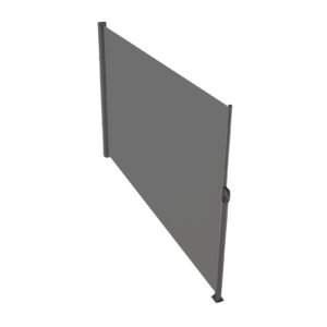 retractable side awning 63x 118 full aluminum rust proof outdoor privacy screen folding room divider wind screen for patio sun shade backyard balcony roof terraces and pools gray.jpg