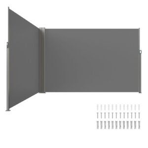 retractable side awning 79x 236 outdoor privacy screen 180g polyester water proof retractable patio screen uv 30 room divider wind screen for patio backyard balcony gray.jpg