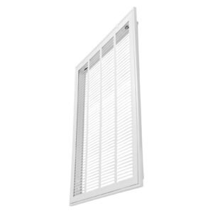 Return Air Filter Grille, Fits W20 x H25 Inch Duct Opening, Filter Not Included, Return Air Vent Cover for Wall, Powder-Coated Steel Return Air Grill Detachable Face/Door for 1 inch Filters