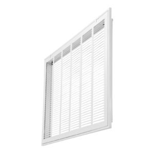 Return Air Filter Grille, Fits W30 x H20 Inch Duct Opening, Filter Not Included, Return Air Vent Cover for Wall, Powder-Coated Steel Return Air Grill Detachable Face/Door for 1 inch Filters