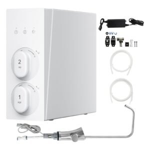 Reverse Osmosis System, 600 GPD 8-stage Tankless Reverse Osmosis Water Filter, Under Sink Water Filtration System with Smart Display Faucet, 2:1 Pure to Drain Ratio