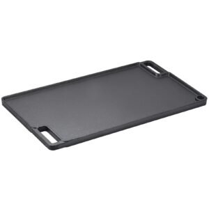 reversible grillgriddle 97x167 pre seasoned cast iron griddle rectangular double burner griddle pan non stick family pan cookware with handles flat top plate for bbq gas grill black 1.jpg