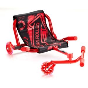 Ride on Scooter, Load Capacity of 132 lbs, Swing Side-to-Side for Amazing Ride Powered by Zig-Zag Motion, Ride on Drifting Toy for Ages 4+, Rides on Any Hard Surface for Indoor & Outdoor, Red