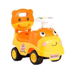 Ride On Toddler Push Car, Push Car for Toddler 19 to 36 Months, Kids Ride On Toy with Horn & Music, 48.5 lbs Load Capacity, Under-seat Storage, Foot-to-Floor Walker for Toddlers Boys Girls
