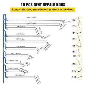 rods dent removal kit 20 pcs paintless dent repair rods stainless steel dent rods whale tail dent repair tools professional hail dent removal tool for minor dents door dings and hail damage 2.jpg
