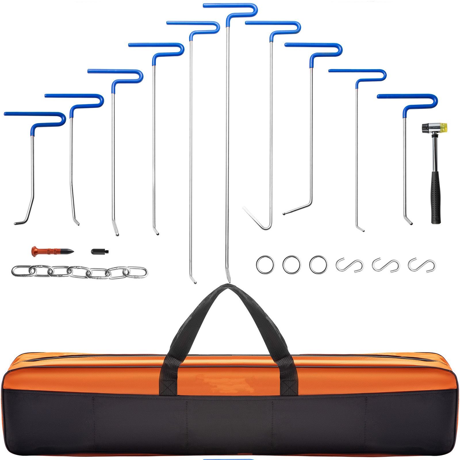 rods dent removal kit 20 pcs paintless dent repair rods stainless steel dent rods whale tail dent repair tools professional hail dent removal tool for minor dents door dings and hail damage.jpg