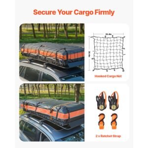 roof rack basket 84 x 39 x 41 in universal rooftop cargo carrier with 79 x 39 x 102 in cargo bag net ratchet straps 250 lbs max load capacity car top luggage holder for suv truck car 5.jpg