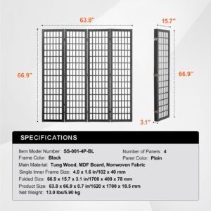 room divider 4 panel japanese room divider wood folding privacy screen indoor japanese partition dividers portable decoration screens for room separation home office restaurant bedroom 3.jpg