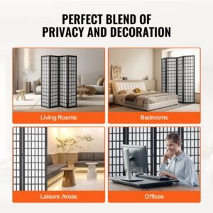 room divider 4 panel japanese room divider wood folding privacy screen indoor japanese partition dividers portable decoration screens for room separation home office restaurant bedroom 4.jpg