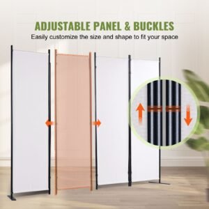 room divider 56 ft room dividers and folding privacy screens 4 panel fabric partition room dividers for office bedroom dining room study freestanding white 3.jpg