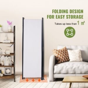 room divider 56 ft room dividers and folding privacy screens 4 panel fabric partition room dividers for office bedroom dining room study freestanding white 4.jpg