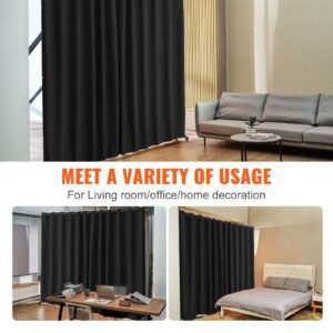 room divider portable panel room divider with wheels curtain divider stand freestanding room divider privacy screen for office bedroom dining room study black 1.jpg