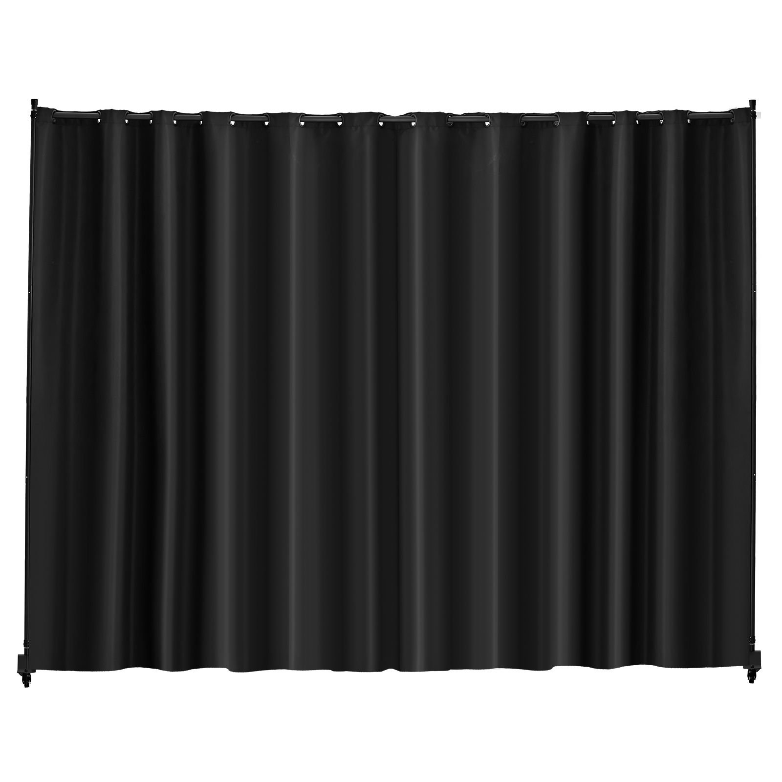 room divider portable panel room divider with wheels curtain divider stand freestanding room divider privacy screen for office bedroom dining room study black.jpg