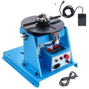 rotary welding positioner 10kg 0 90 welding positioning turntable table with 81 inch 3 jaw lathe chuck 1 12 rpm 20w portable welder positioning machine for cutting grinding assembly testing 2.jpg