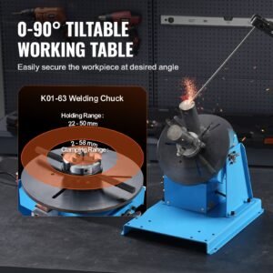 rotary welding positioner 10kg 0 90 welding positioning turntable table with 81 inch 3 jaw lathe chuck 1 12 rpm 20w portable welder positioning machine for cutting grinding assembly testing 5.jpg