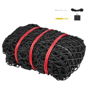 Round Bale Hay Net, 5.91 x 5.91 x 5.91 ft, 1.5 inch Holes, PE Material, Knotless Design, with Zip Ties, Needle Shuttle, Repair Twine and Storage Bag, Slow Feeder Round Bale Net for Horses