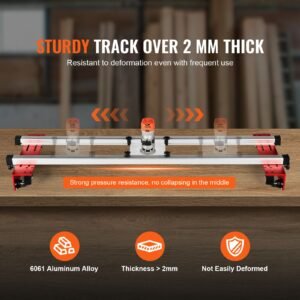 router sled, 60 inches, portable and adjustable slab flattening jig diy woodworking router sled for flattening slabs for wood flattening, home diy