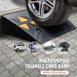 rubber curb ramp 2 pack 43 rise height heavy duty 33069 lbs15 t capacity threshold ramps driveway ramps with stable grid structure for cars wheelchairs bikes motorcycles 3.jpg