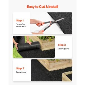 rubber mulch mat roll 2 rolls 96 x 24 in recycled rubber mulch mat 05 thick cuttable reduced weed growth natural looking weed barrier mat permanent walkway pathway for landscaping 5.jpg