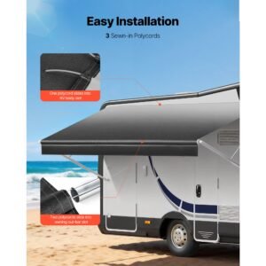 rv awning fabric replacement 17 fabric 162 18 oz heavy duty weatherproof vinyl camper awning replacement upf50 protection waterproof outdoor canopy for rv motorhome trailer black fade 5.jpg