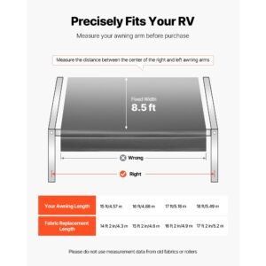 rv awning fabric replacement 17 fabric 162 18 oz heavy duty weatherproof vinyl camper awning replacement upf50 protection waterproof outdoor canopy for rv motorhome trailer gray fade 2.jpg
