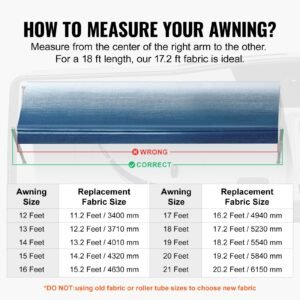 rv awning fabric replacement 172 fabric length for 18 awning heavy duty 3 ply 16oz pvc camper awning fabric waterproof uv protection outdoor canopy for rv trailer motorhome blue fade 4.jpg