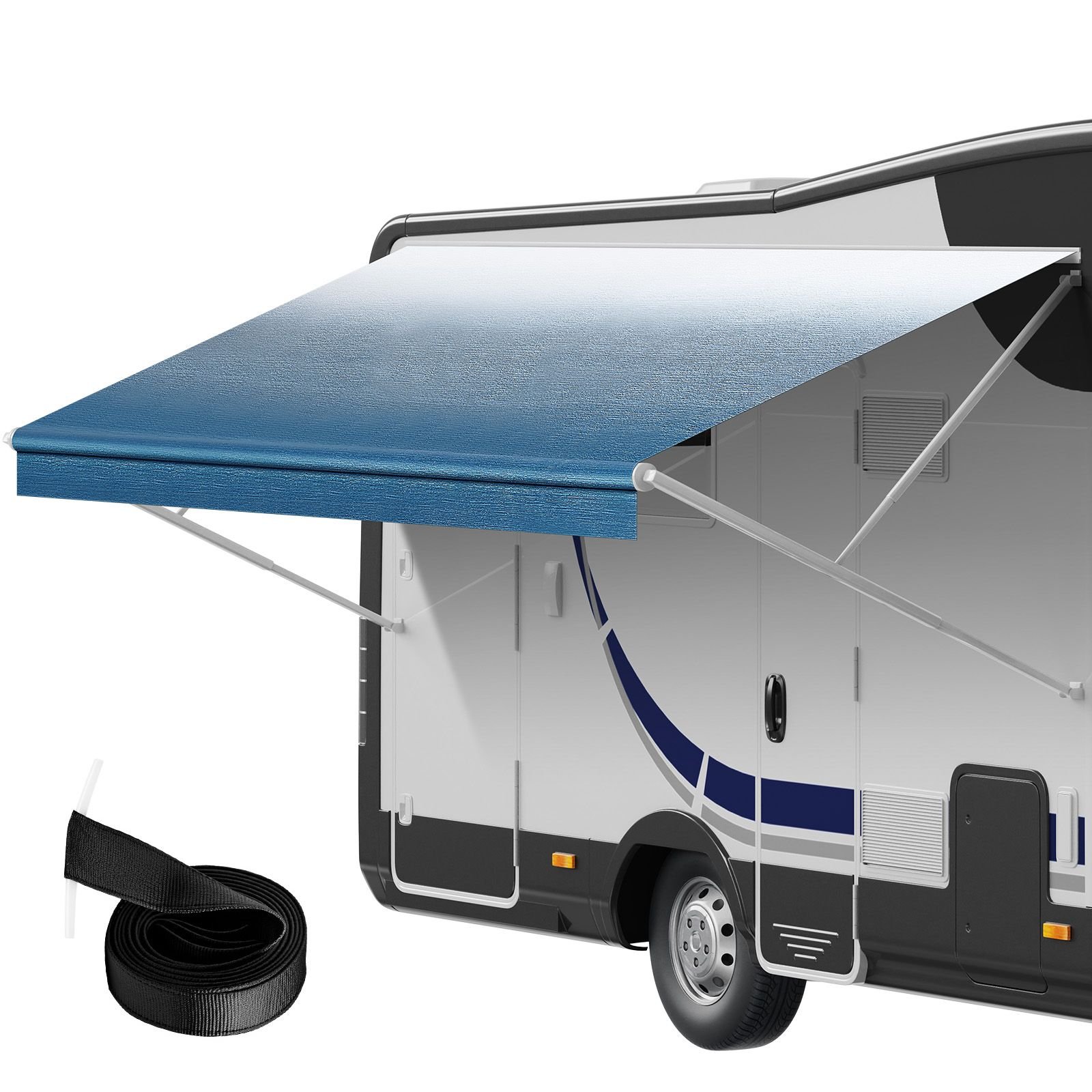 rv awning fabric replacement 172 fabric length for 18 awning heavy duty 3 ply 16oz pvc camper awning fabric waterproof uv protection outdoor canopy for rv trailer motorhome blue fade.jpg