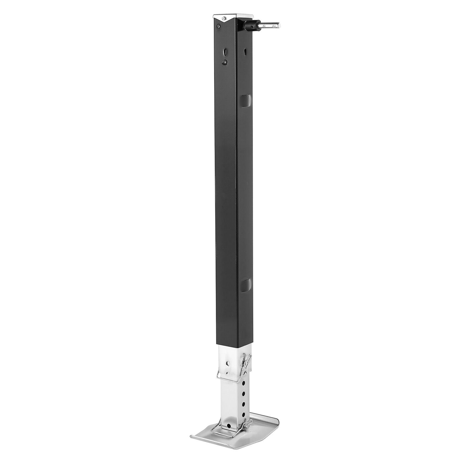 rv lead fifth wheel landing gear leg 179013, 32.5 inch 5th wheel landing gear universal replacement compatible with lippert venture, atwood, stromberg carlson systems, with pin and base, black