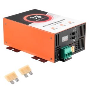 RV Power Converter, 35 Amp, 110V AC to 12V DC RV Converter Battery Charger, 4 Stage Smart Charging, 13V to 16.5V Operating Range, Compatible with Lithium Lead Acid Battery, for Camper Trailer