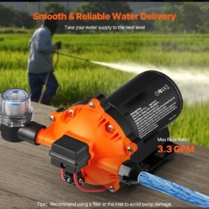 rv water pressure diaphragm pump 3chambers 110v 33gpm 45psi adjustable presssure fresh water pump self priming sprayer pump for rv camper marine boat lawn 3.jpg