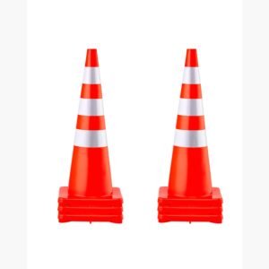 safety cones 6 x 36 traffic cones pvc orange construction cones reflective collars traffic cones with weighted base used for traffic control driveway road parking and school improvement.jpg