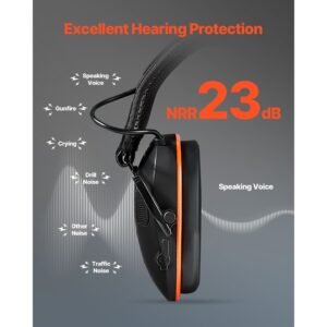 safety earmuffs electronic ear muffs with 53 bluetooth technology and sound amplification noise reduction headphone nrr23db hearing protection earmuffs for shooting lawn mowing and work 2.jpg
