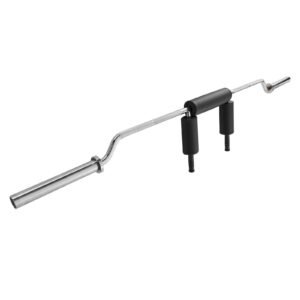 Safety Squat Bar, 700 LBS Fitness Squat Bar, Safety Squat Bar Attachment with Shoulder and Arm Pads, 28mm Diameter Weight Bar, Ideal for Front Squats, Lunges, Rehab, Physical Therapy