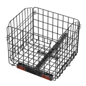 scooter rear basket, folding metal wire basket, heavy duty & spacious cargo basket, works with 1 inch receiver, compatible with most golden, drive & pride mobility scooter