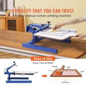 screen printing machine 1 color 1 station silk screen printing press 212x177in screen printing press double layer positioning pallet adjustable tension for t shirt diy printing 2.jpg