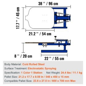 screen printing machine 1 color 1 station silk screen printing press 212x177in screen printing press double layer positioning pallet adjustable tension for t shirt diy printing 4.jpg