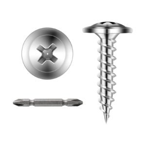 Screws, #8 x 3/4 inch Length Self Drilling Drywall to Wood Screw, All Purpose High-Hardness Stainless Steel Wall Anchors with a Phillips Drill Bit, Cross Slot for Home Renovation(300 per Box)