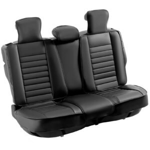 Seat Covers, Universal Car Seat Covers Full Set Seats, Front and Rear Seat, 9pcs Faux Leather Seat Cover, Semi-enclosed Design, Detachable Headrest and Airbag Compatible, for Most Car SUV Truck