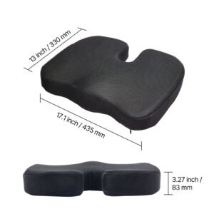 seat cushion cooling gel memory foam seat cushion pressure relief wheelchair seat pad with u shaped cutout removable cover lightweight and portable for travel car office airplane 4.jpg
