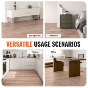 self adhesive vinyl floor tiles 36 x 6 inch 36 tiles 25mm thick peel stick natural wood grain diy flooring for kitchen dining room bedrooms bathrooms easy for home decor 5.jpg