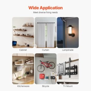 self drilling drywall anchors 100 pcs dry wall anchors and screws drywall anchors kit with screws no drill hole required nylon plastic wall anchors and heavy duty metal screws for drywall 4.jpg