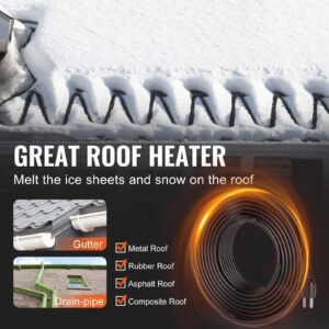 self regulating pipe heating cable 12ft 5wft heat tape for pipes roof snow melting de icing gutter and pipe freeze protection 3.jpg