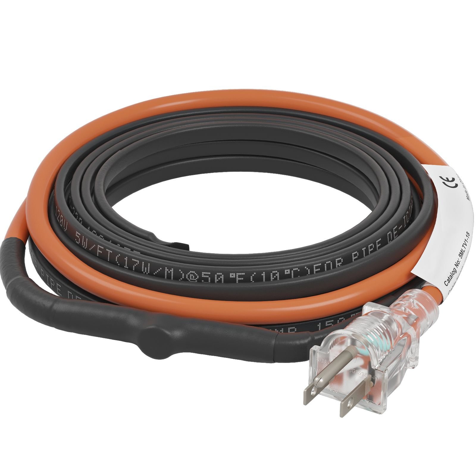 self regulating pipe heating cable 18 feet 5wft heat tape for pipes freeze protection protects pvc hose metal and plastic pipe from freezing 120v.jpg