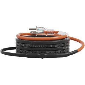 Self-Regulating Pipe Heating Cable, 24-feet 5W/ft Heat Tape for Pipes Freeze Protection, Protects PVC Hose, Metal and Plastic Pipe from Freezing, 120V