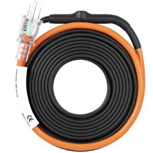 self regulating pipe heating cable 30 feet 5wft heat tape for pipes freeze protection protects pvc hose metal and plastic pipe from freezing 120v 9.jpg