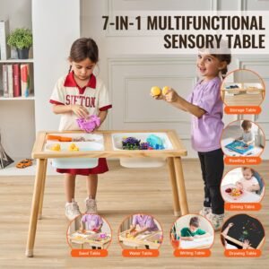 sensory table for toddlers kids activity table with 3 foldable storage bins double sided board indooroutdoor play sand and water table wooden kids sensory table for drawing studying dining 1.jpg