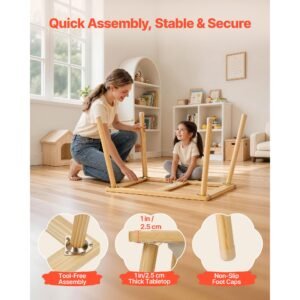 sensory table for toddlers wooden kids activity table with reversible double sided board storage bins and non slip feet for boys and girls playing sand and water drawing studying dining 5.jpg
